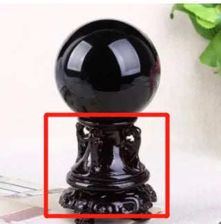 Obsidian Stone Crystal Ball Home Decoration Diviner Wedding Photography Accessory