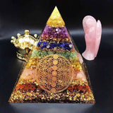 7 Chakra Healing Crystal Awakening Orgonite Pyramid