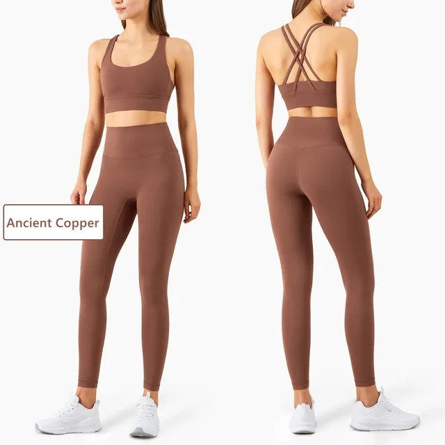 Seamless Yoga Set Gym Fitness Clothing Women Workout Set