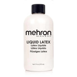 Mehron Makeup Liquid Latex | SFX Makeup | Halloween Latex Makeup | Latex Glue for Skin | Prosthetic Glue 9 fl oz (266 ml) (Clear Flesh) Clear 9 Fl Oz (Pack of 1)