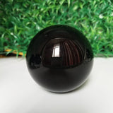 Obsidian Stone Crystal Ball Home Decoration Diviner Wedding Photography Accessory