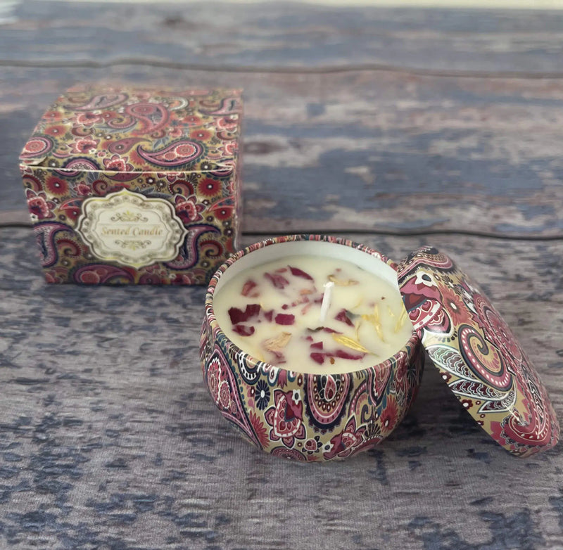 Dried Floral Scented Candles