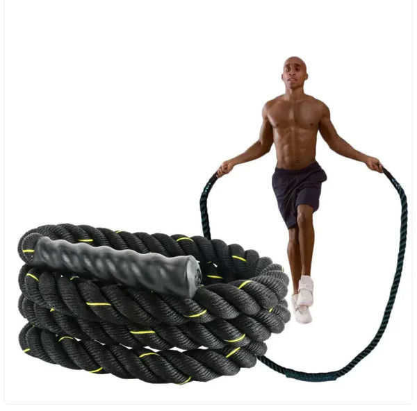 Fitness Jumping Rope Heavy-Duty Bold Fitness Rope Weight-Bearing Triple-Strand Jumping Rope