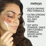 Mehron Makeup Liquid Latex | SFX Makeup | Halloween Latex Makeup | Latex Glue for Skin | Prosthetic Glue 9 fl oz (266 ml) (Clear Flesh) Clear 9 Fl Oz (Pack of 1)