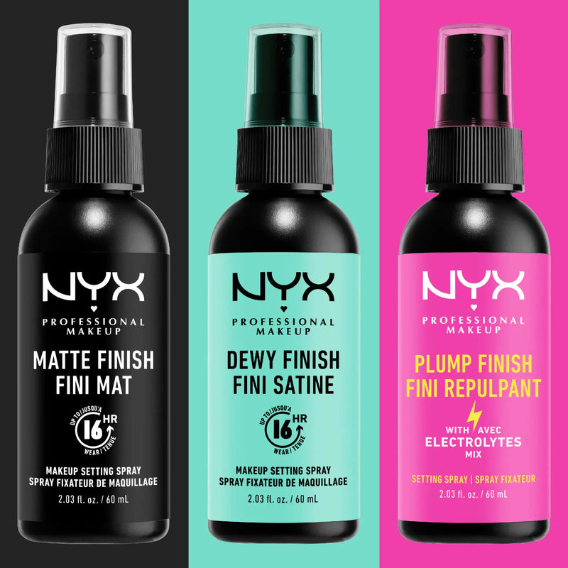 NYX PROFESSIONAL MAKEUP Makeup Setting Spray - Plump Finish, Long-Lasting Vegan Formula